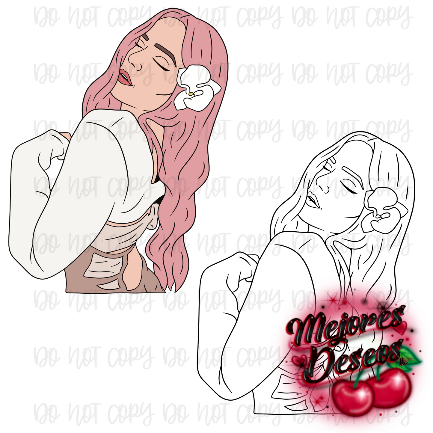 Karol G Con Cabello rosita SVG, PNG Digital Download