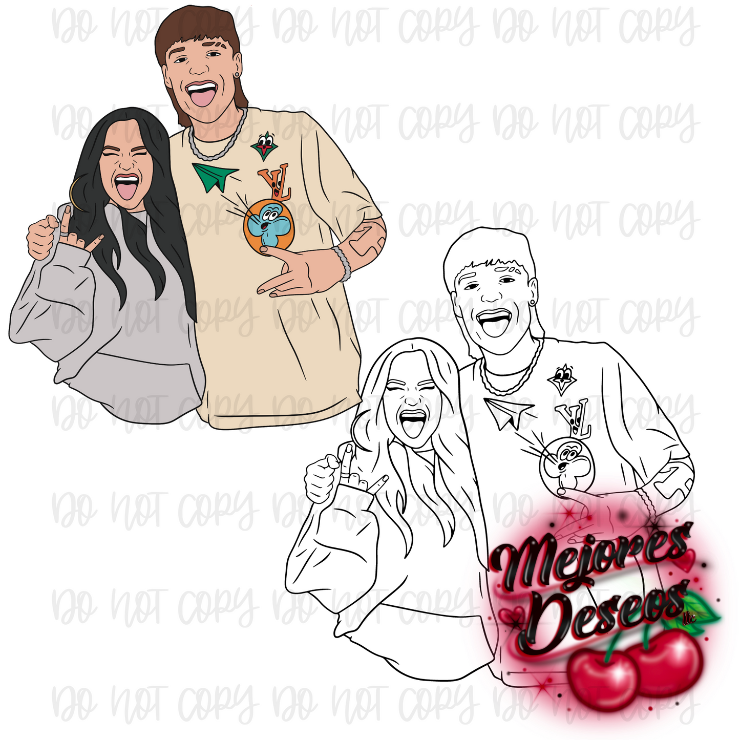 Peso Pluma x Becky G SVG, PNG Digital Download