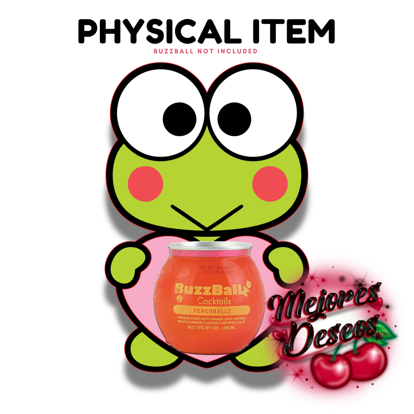 Keroppi Valentines Day Buzzball Holder (SHIPPED ITEM)