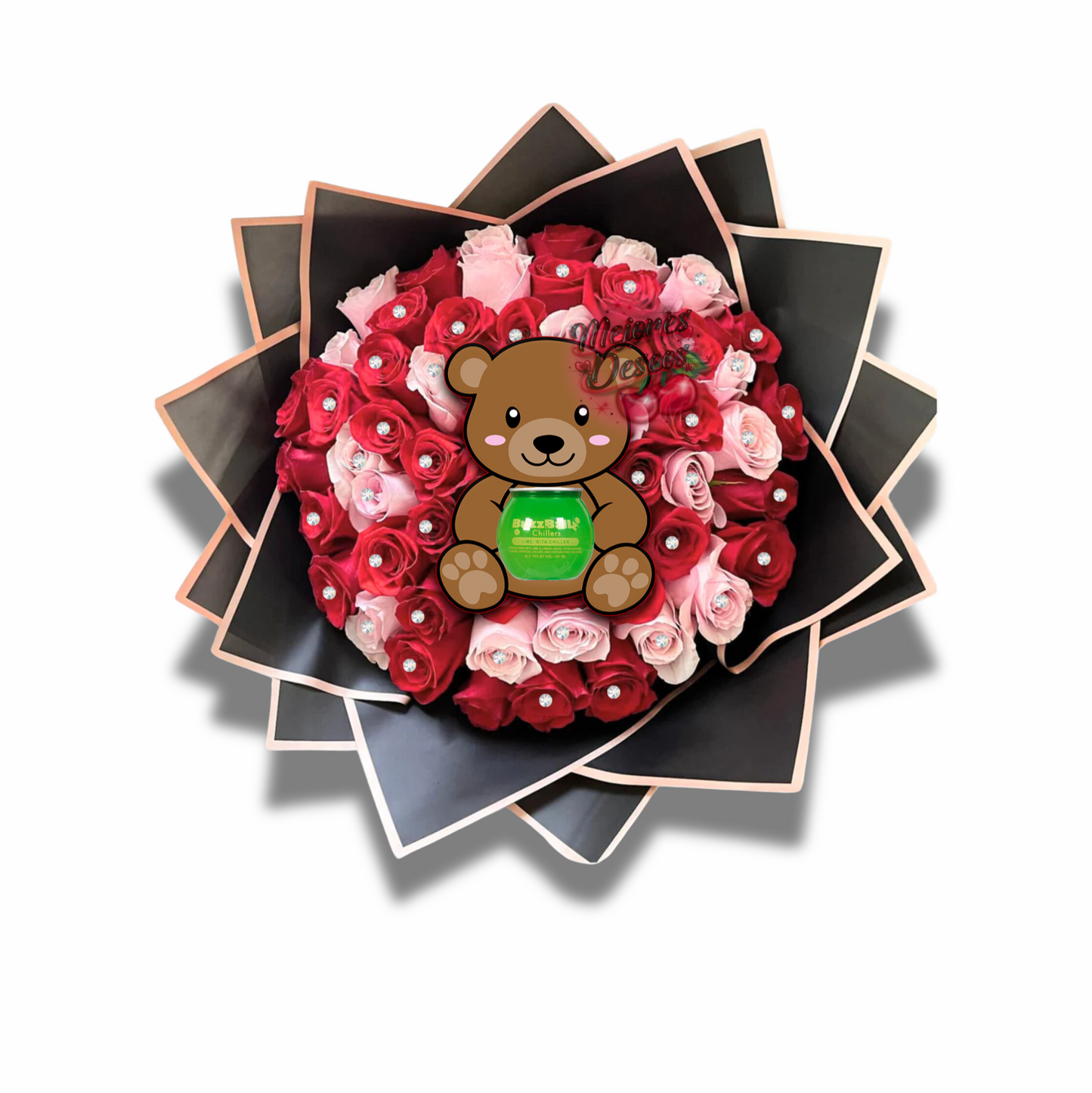 Valentines Teddy Bear Buzzball Holder- CUT FILE (DIGITAL DOWNLOAD)