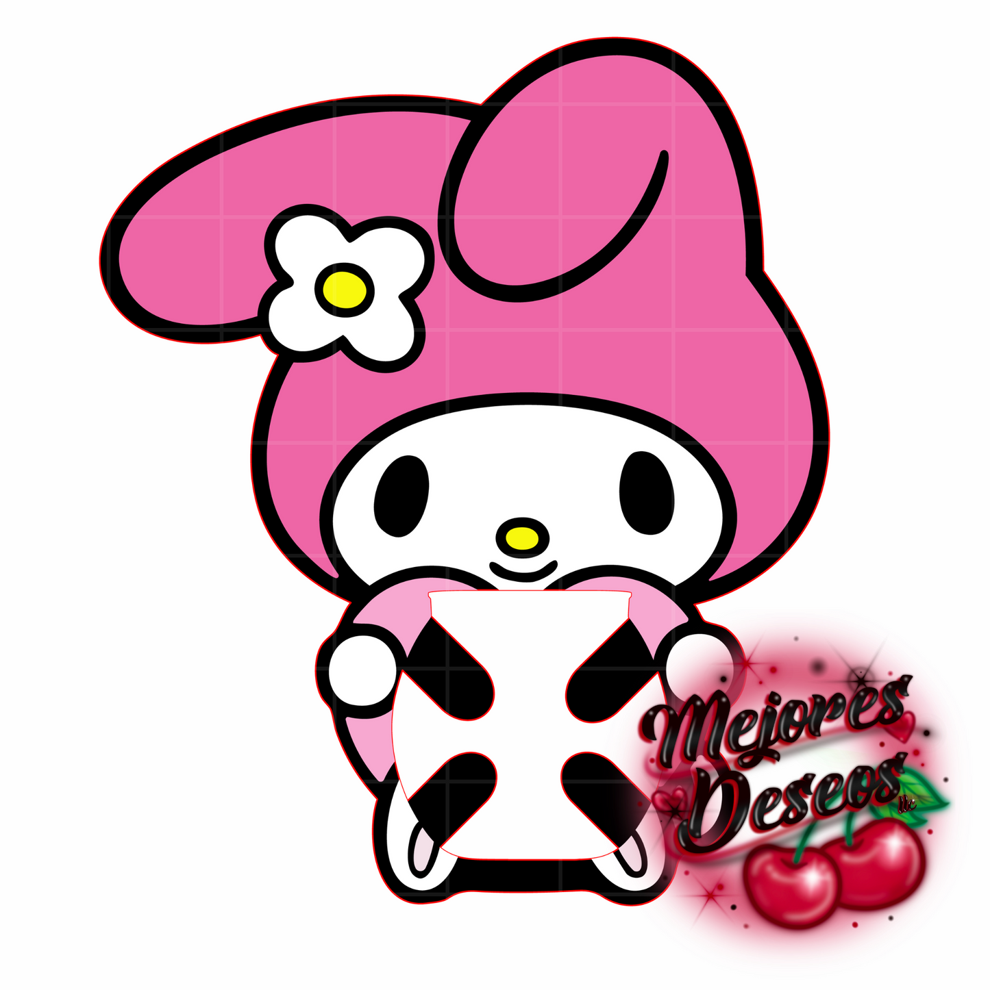 Valentines My Melody Buzzball Holder- CUT FILE (DIGITAL DOWNLOAD)