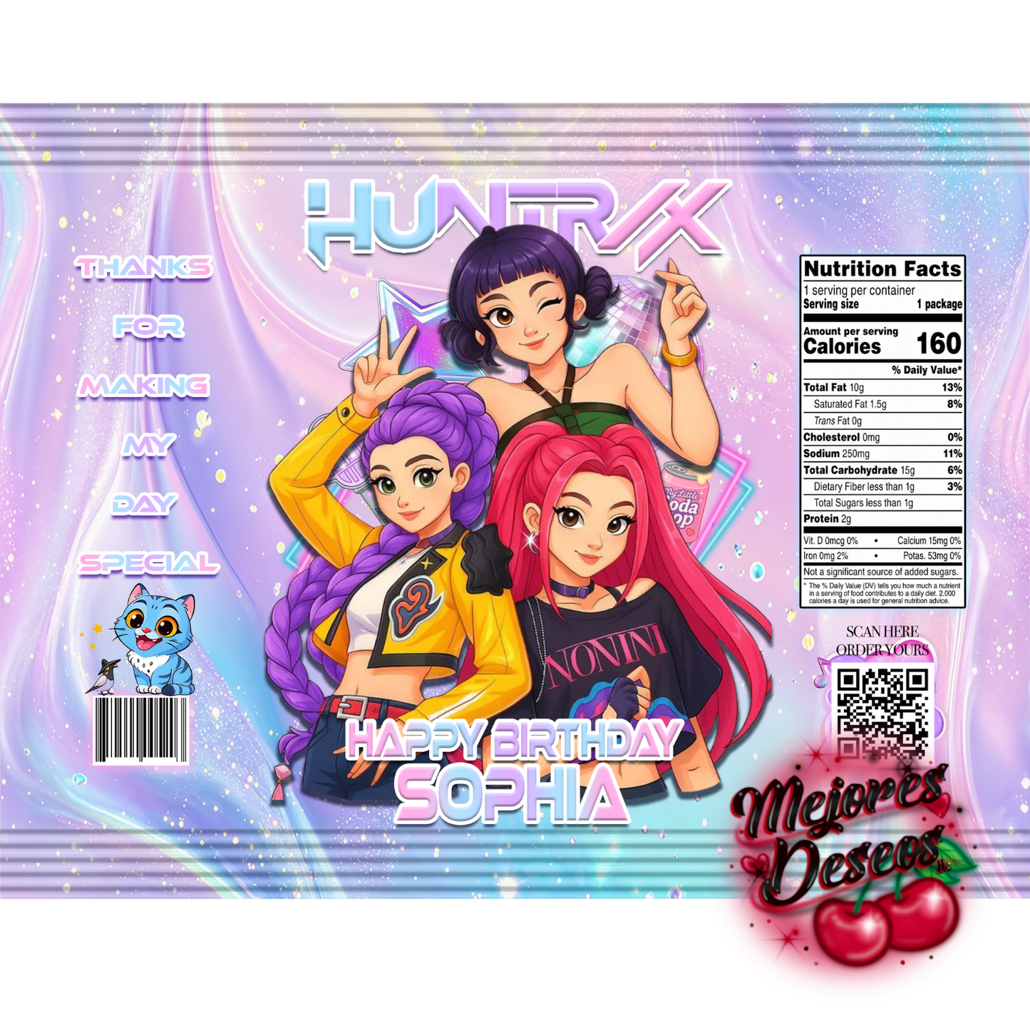 Kpop Demon Hunters Theme Snacks/Candies