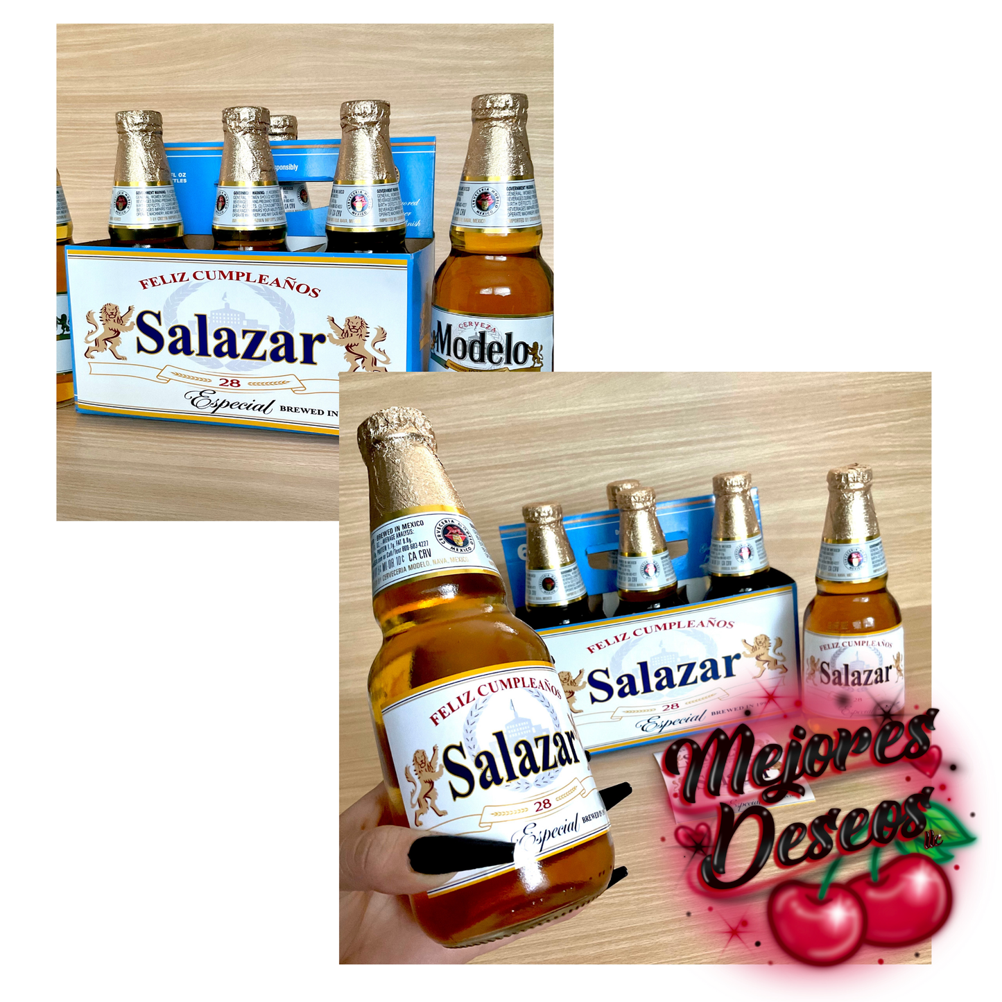 Modelo Bottle/Carrier label TEMPLATE ONLY