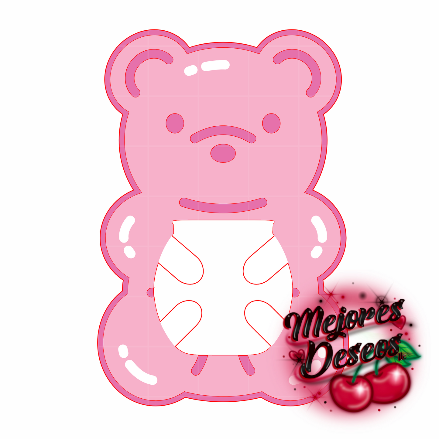 Valentines Gummy Bear Buzzball Holder- CUT FILE (DIGITAL DOWNLOAD)