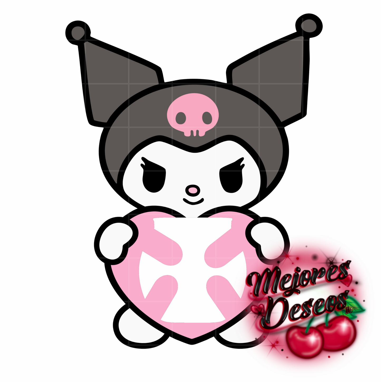 Valentines Kuromi Buzzball Holder- CUT FILE (DIGITAL DOWNLOAD)