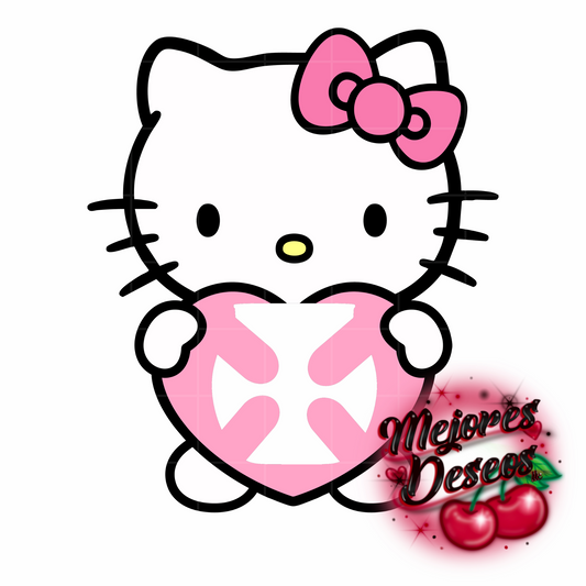Valentines Hello Kitty Buzzball Holder- CUT FILE (DIGITAL DOWNLOAD)