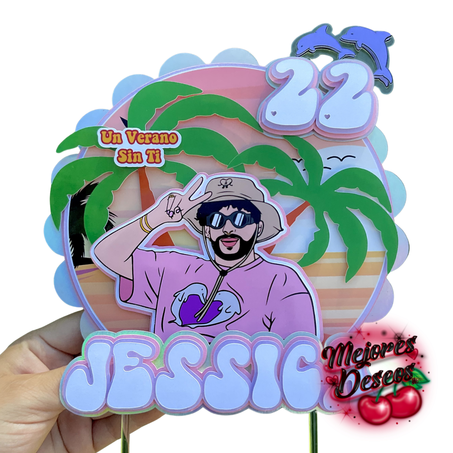 Bad Bunny Cake Topper