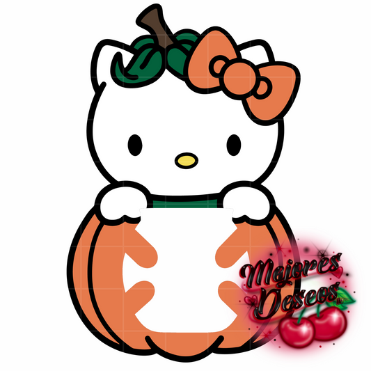 Hello Kitty Pumpkin Buzzball Holder- CUT FILE (DIGITAL DOWNLOAD)