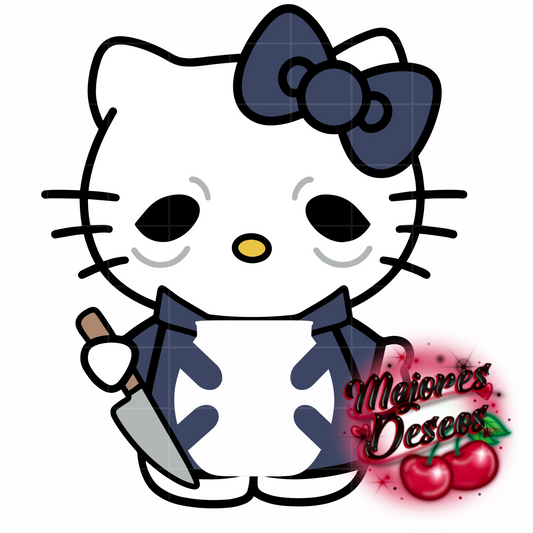 Hello Kitty as Micheal Myers Buzzball Holder- CUT FILE (DIGITAL DOWNLOAD)