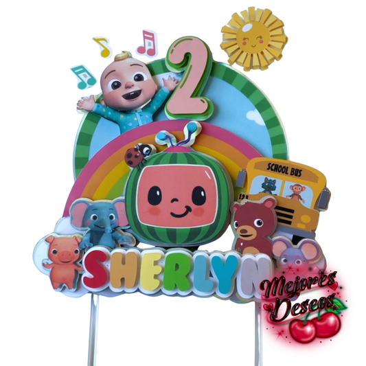 Cocomelon Cake Topper